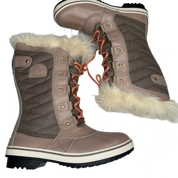 Sorel 'Tofino II' Faux Fur Lined Waterproof Boot in Omega Taupe Sz: 7 - Picture 8 of 15